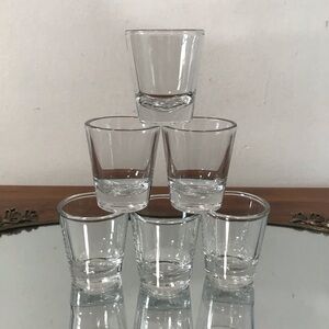 NWOT Vintage Libbey Clear Glass Shot Glass Set 🥃